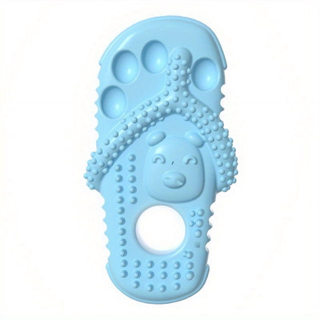 Durable TPR Dog Chew Toy Puppy Molar Toy Dog Teeth Cleaning Toy Slipper Shaped Pet Dog Toy