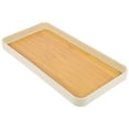 thumbnail image 1 of Plato para servir frutas, bandeja rústica de madera con vetas, rectangular, para aperitivos., 1 of 6