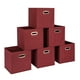 thumbnail image 1 of Juego de 6 compartimentos Storage Cube Essentials Household Essentials, color burdeos, 1 of 6