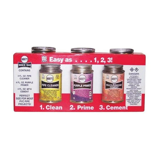 William Harvey 4905121 Oatey Clear Solvent Kit for PVC & CPVC, 4 oz