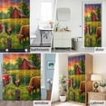 thumbnail image 5 of Shower Curtain Bathroom Set Farm Sunflowers Cow Cock Waterproof Fabric Shower Curtains with Grommets&Hooks, Red Barn Truck Privacy Bath Curtain for Bathtub 72x72in, 5 of 9
