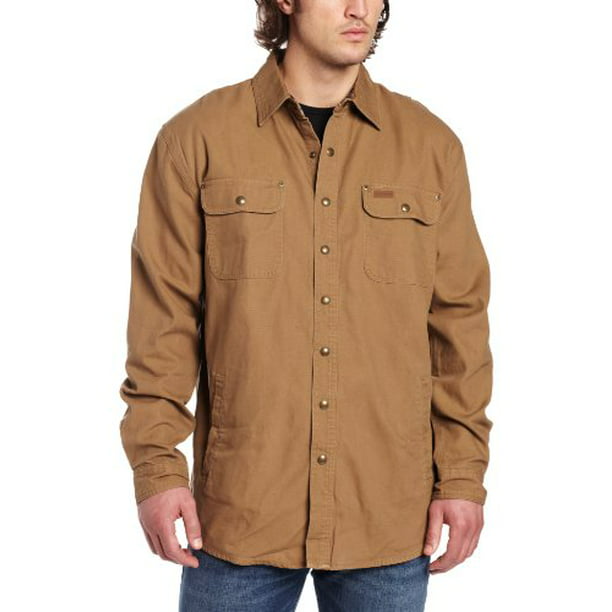 GMT - Carhartt Men's Big & Tall Weathered Canvas Shirt Jacket Snap ...