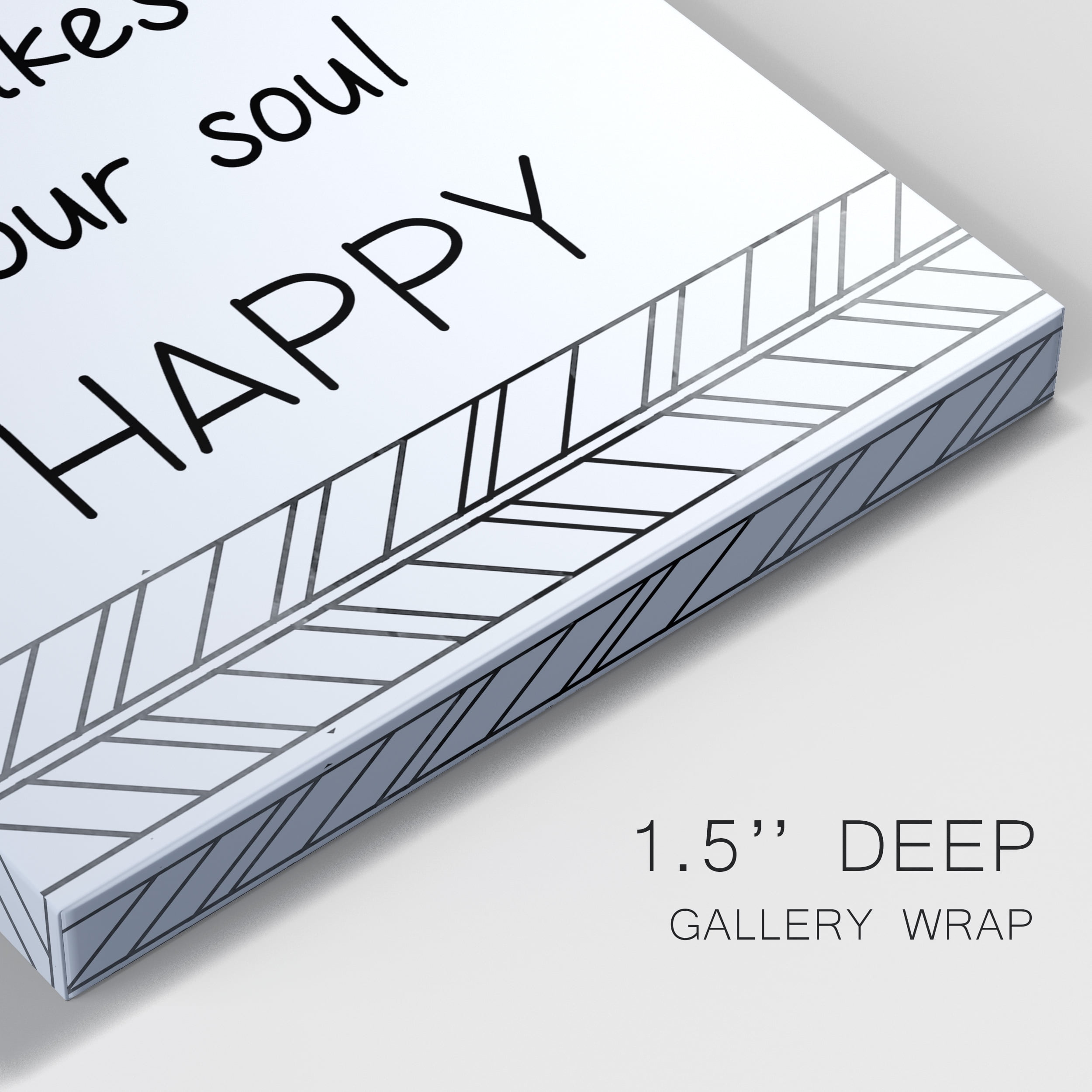 Your Soul Happy Premium Gallery Wrapped Canvas - Ready to Hang - 18 x 27