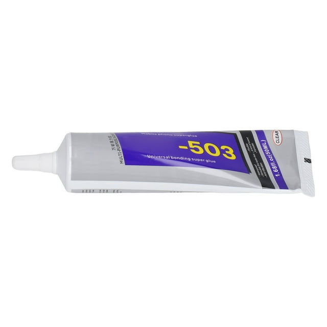 2 Pcs 50ml Super Colle, Adhésif en Silicone Cyanoacrylate à Polymérisation Rapide, Aiguille à Ouverture Intégrée, pour Réparation de Produits Électroniques, Bijoux