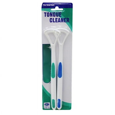 2Pcs Plastic Tongue Cleaner Scraper Dental Care Oral Hygiene Mouth Cleaning