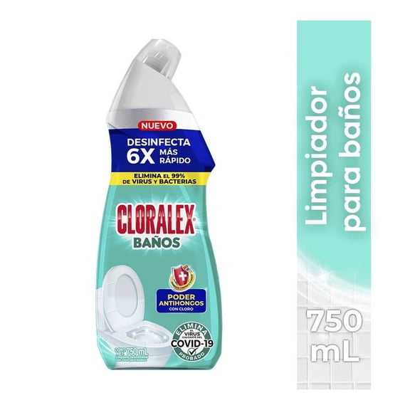 Limpiador desinfectante Cloralex baños antihongos 750 ml