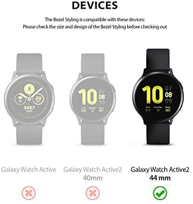 Ringke Bezel Styling Cover for Galaxy Watch Active 2 44mm (2019) Case Bezel  Ring Adhesive Accessory - GW-A2-44-03 | Walmart Canada
