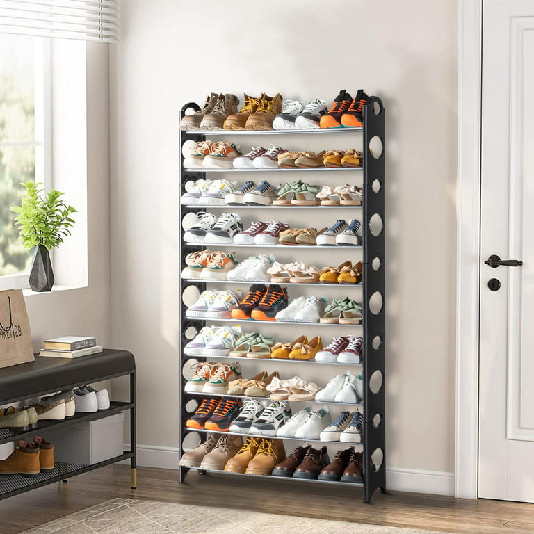 10 Tier Shoe Rack Large Organizer Storage Cabinet For 50 Pairs Fabric Shoe  Gray - Comhoma : Target