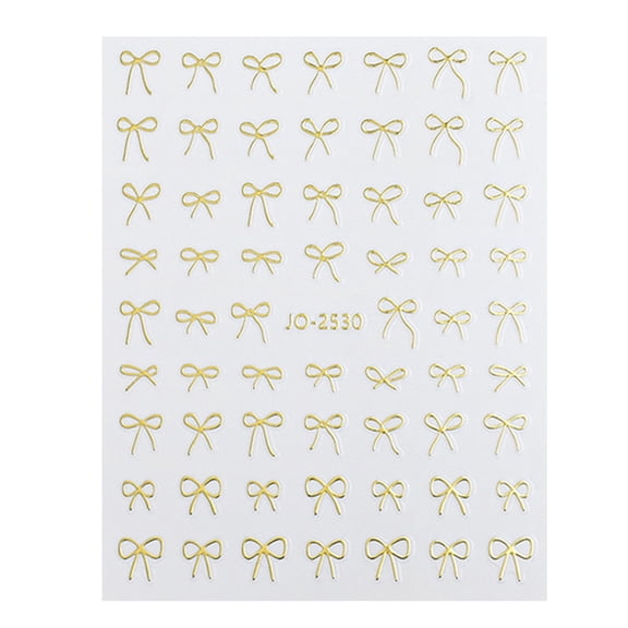 Bowknot Art Stickers French Decals 3D Adhesive Bows Designs Decals Bows Art Decorations for Women