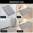 thumbnail image 4 of Hengbo 2 Pcs Memory Foam Bathroom Rug Set with U-Shaped Contour Toilet Mat for Extra Absorbent Bathroom Floor Gray, 4 of 8