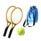 thumbnail image 3 of Paquete de 2-4 mini raqueta de tenis y juego de pelotas, decoración para tartas, tenis en miniatura 1:12 2 piezas, 3 of 8