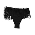 thumbnail image 3 of RUTAYY Swimwear Women Summer Solid Color Fashion Beach Style Knitted Tassel Elastic Bikini Shorts Swimming Pants Brazilian Beachwear, 3 of 4
