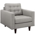 thumbnail image 3 of Modern Contemporary Urban Design Living Room Lounge Club Lobby Armchair and Lovesea and Sofa Set, Fabric, Light Grey Gray, 3 of 8