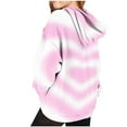 thumbnail image 4 of Kids Tie Dye Hoodies Sweatshirt Boys Girls Heart Print Hooded Pullover Shirt with Kangaroo Pocket Valentine's Day Hoodies, 4 of 6
