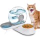 thumbnail image 1 of Dry Food and Water Dispenser, 2 in 1 Automatic Food Dispenser with 2.8L Cat Dispenser & 240g Bowl for Cats Dog Pets, 1 of 4