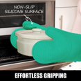 thumbnail image 2 of Juego de guantes de cocina Rorecay de silicona antideslizante, resistentes al calor, 260 °C, 2 of 9
