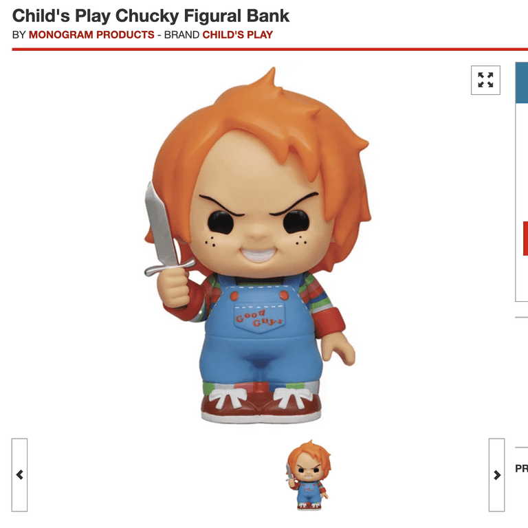 Monogram - Chucky Figural Bank [COLLECTABLES] - Walmart.com