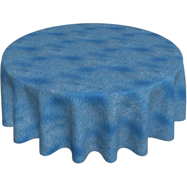Round Tablecloth 60 Inch, Natural Wooden Texture Tablecloth Round Water Resistant Table Cloth Polyester Table Cover for Restaurant, Picnic, Indoor and Outdoor Dining