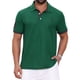 thumbnail image 1 of Camiseta polo de piqué para hombres Inspire Chic para el Día del Padre, con patrón y contraste de color, camiseta de golf, verde, 1 of 6