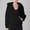 Black, variant on Women's Plus Size Side Slit Hoodie Pullover Long Sleeve Autumn Comfort