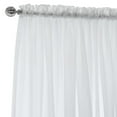 thumbnail image 3 of Tulle Sheer Rod Pocket Curtain Panel Pair 112" x 108" each in White, 3 of 5