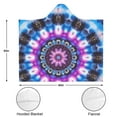 thumbnail image 3 of Wearable Blanket,Colorful Tie Dye Mandala Pattern Hooded Wearable Flannel Blanket for Adults & Teens,Winter Poncho Shawl Wrap Cape Cozy Anti-Pill,50"x60", 3 of 5