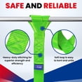 thumbnail image 4 of MOCA 6-Pack Soft Loop Tie Down Straps 4,000 Load Capacity & 12,000 Lbs Breaking Strength 1.6 x 17 inches Heavy Duty Tie Down Straps for Securing ATV, UTV, Motorcycles, Scooters & Dirt Bikes(Green), 4 of 8