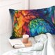 thumbnail image 4 of Fotbe Colorful Parrot Jungle Dream Funda de Almohada Decorativa Estilo Occidental, Lujo en Algodón, Fundas para Almohadas King, Cojín Estampado para Decoración del Hogar-14"x20", 4 of 6