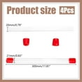 thumbnail image 2 of 4Pcs Clear Storage Tube 21x300mm Length Clear Round Plastic Tubing Transparent Rigid Storage Tubing with Lid Rubber Caps Water tube, 2 of 9