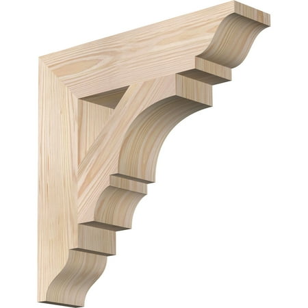 

Ekena Millwork 3 1/2 W x 16 D x 16 H Balboa Traditional Smooth Bracket Douglas Fir