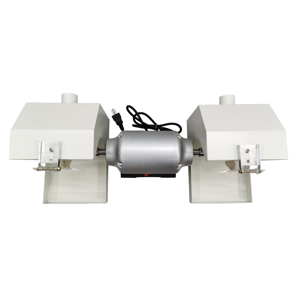 INTSUPERMAI Dental Lab Polishing Machine Lathe Bench Buffing Grinder Jewelry Polisher