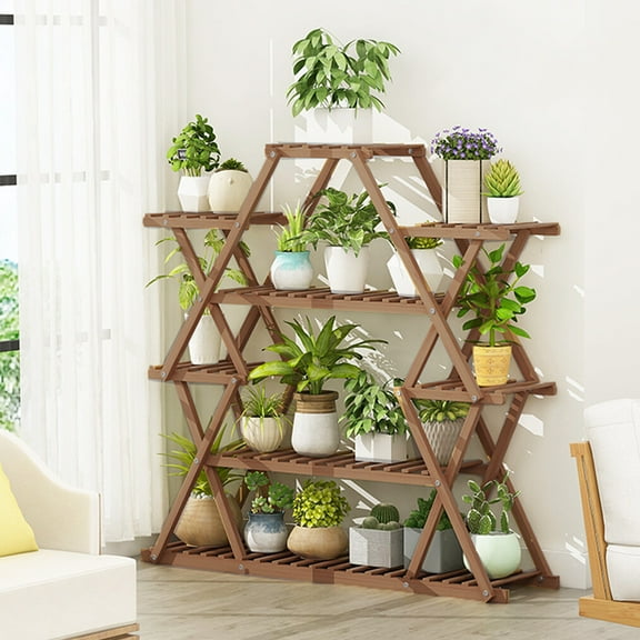 Wubio Extra Large Plant Stand Multi Tier Flower Rack Bonsai Shelf Outdoor Indoor Patio