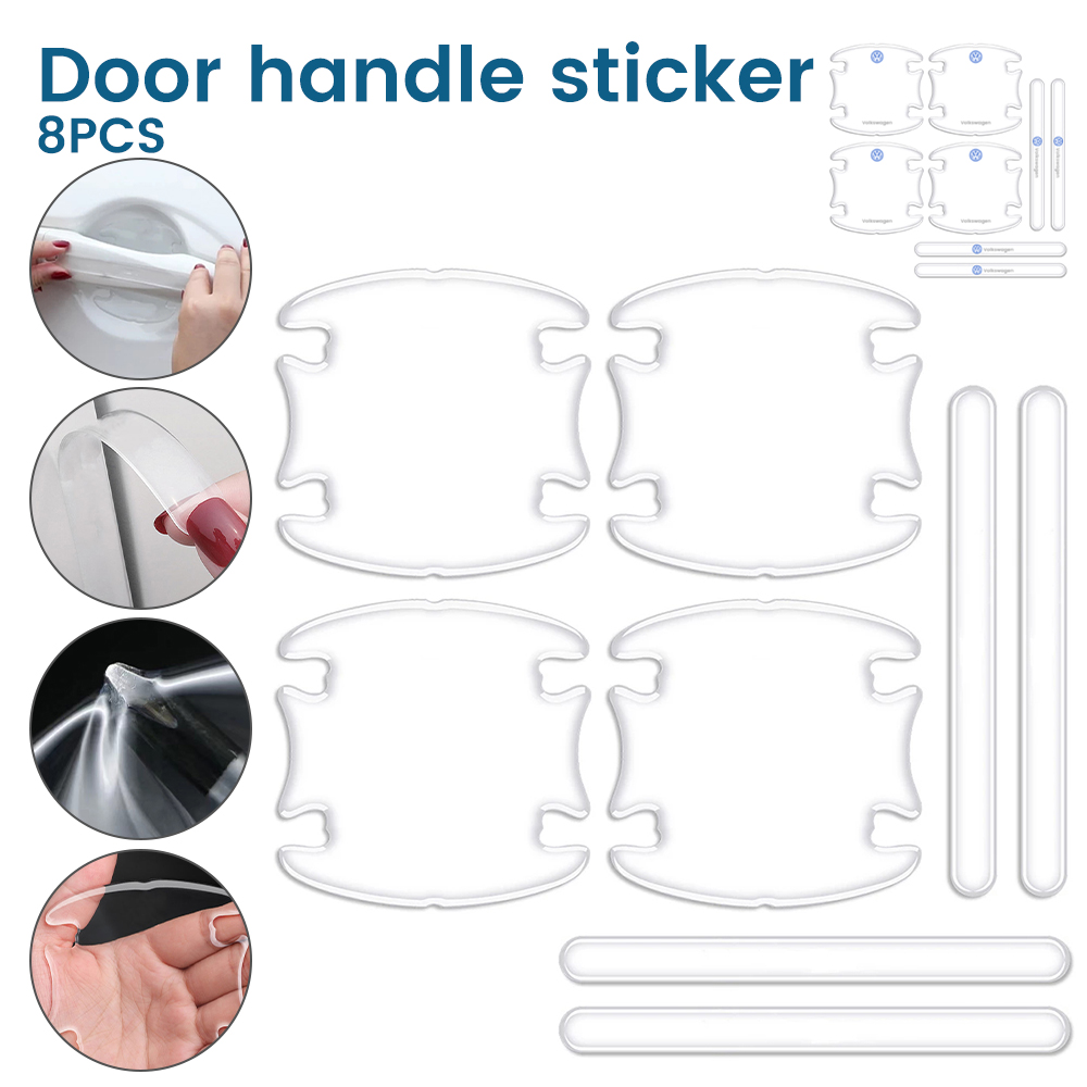 Willstar 8Pack Car Door Handle Protector Films Door Cup Protection