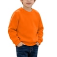 thumbnail image 2 of SELONE Kids Crewneck Sweatshirt Plain Long Sleeve Shirts Fleece Liner Ribbed Cuffs Pullover Comfywear Clothes 1-13Y, 2 of 9
