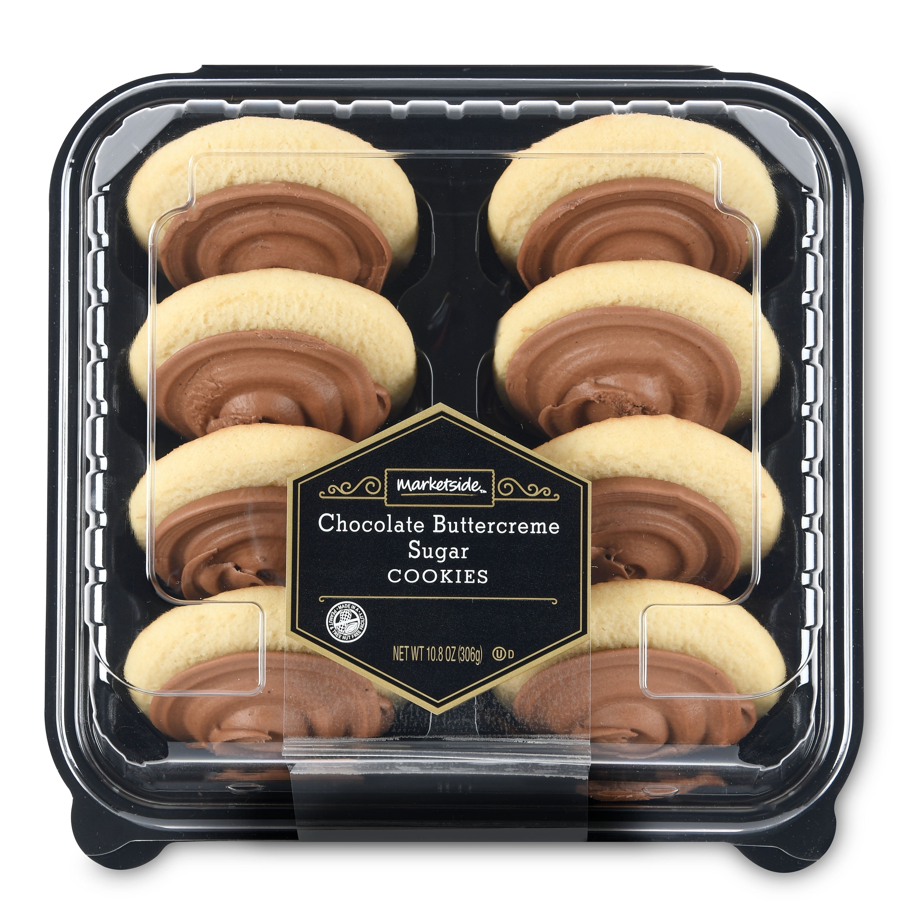 Marketside Chocolate Buttercreme Sugar Cookies, 10.8 oz, 8 ...