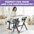 thumbnail image 4 of Liquid Stands Foldable Piano Keyboard Stand and Bench Set - Portable Heavy Duty Digital Piano Stand for 54-88 Key Electric Pianos Adjustable Piano Bench, Stool - Sturdy Keyboard Music Stand and Seat, 4 of 7