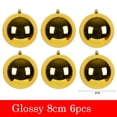 thumbnail image 3 of 6cm-20cm Christmas Decorative Balls Glossy/Matt/Glitter Gold Color Plastic Ball Xmas Tree Ornament Pendant Hanging 2024 Navidad, 3 of 5