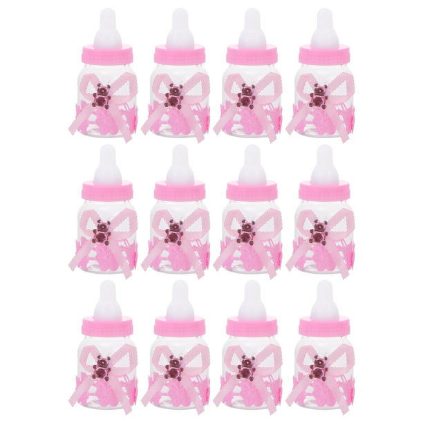 12 unids Botellas relladas de plástico de plástico dulces dulces cajas bonitas chocolates cajas