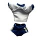 thumbnail image 5 of 1/ Conjunto de ropa para figura femenina de 6 pulgadas: top corto y pantalones cortos. Azul, 5 of 9