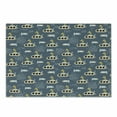 thumbnail image 1 of Cartoon Cutting Board, Style Submarines Fringe Tailed Finless One-Eyed Fishes, Decorative Tempered Glass Cutting and Serving Board, Small Size, Pale Coffee Slate Blue, by Ambesonne, 1 of 1