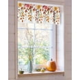 thumbnail image 4 of Valances for Windows Fall Rod Pocket Cafe Window Treatments Valance Curtains for Kitchen Bathroom Laundry Basement Windows 60"x18", 4 of 6