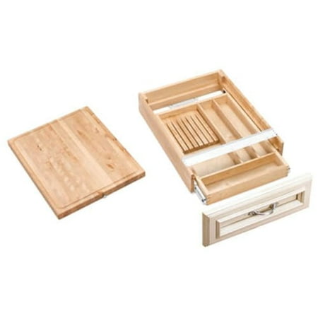 Rev-A-Shelf 4KCB-21SC-1 4KCB Series 21 Inch Cutlery Drawer with Removable (Best Wood For Making Drawers)