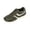 Army Green, variant on IEMIEMIEM Women's Sneakers Striped Faux Leather Retro Low Top Breathable Mesh Lace Up Comfort Flat Casual Walking Trainers 7.5 wide