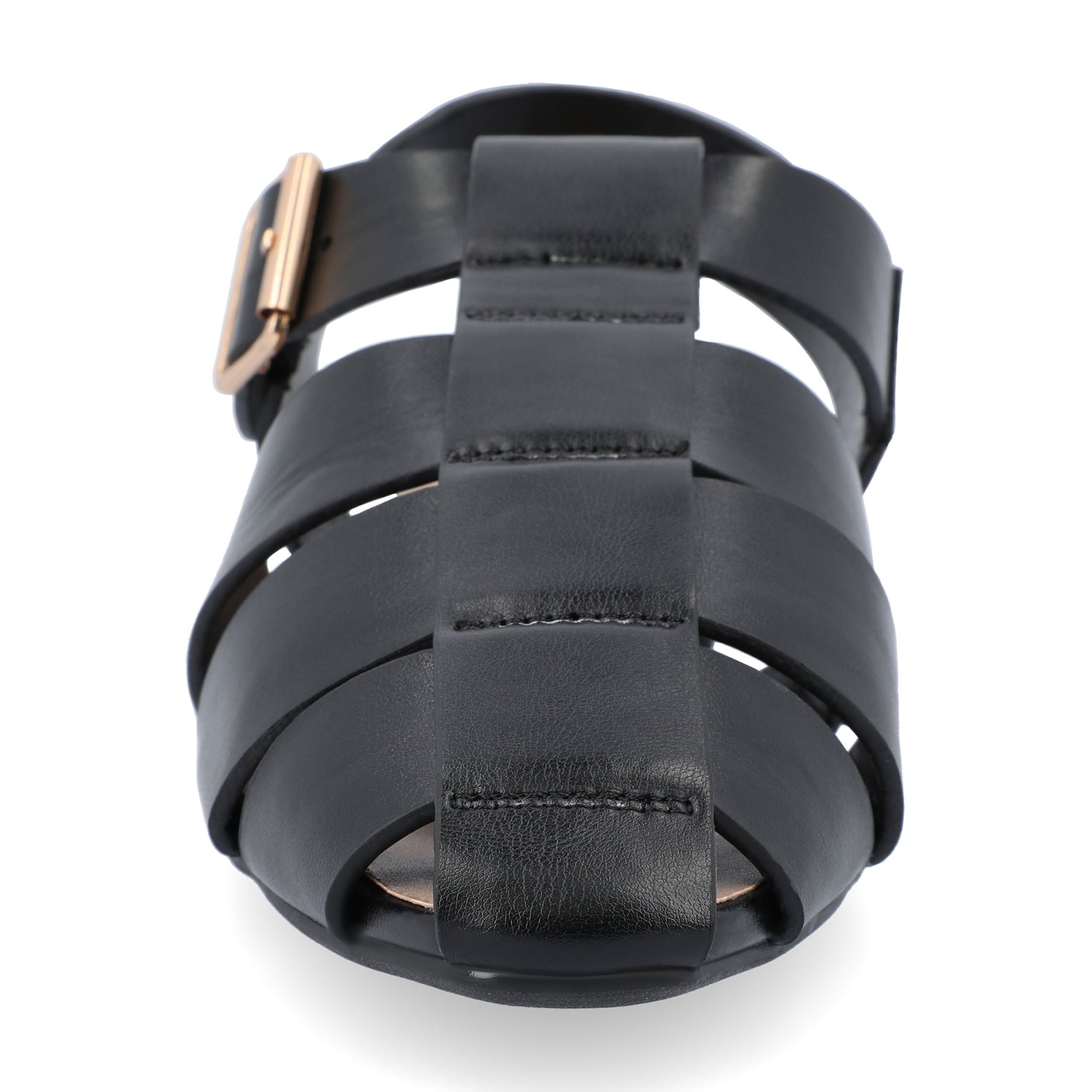 Journee Womens Cailinna Caged Buckle Square Toe Flats, Widths Available
