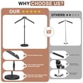 thumbnail image 3 of Soporte ajustable para camisetas OLV de 46 a 86 cm, negro, 3 of 9