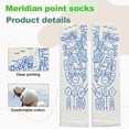 thumbnail image 3 of LxcshLjx 2Pairs Reflexology Socks with 4Pcs Trigger Point Massage Tool, Family Foot Acupoint Massage Map Socks, Rod, Acupuncture Reflexology Toe Separate Finger-Press Chart for Women Men, 3 of 7