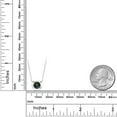 thumbnail image 2 of Gem Stone King 1.30 Ct Round Green Mystic Topaz 925 Sterling Silver Solitaire Necklace, 2 of 4