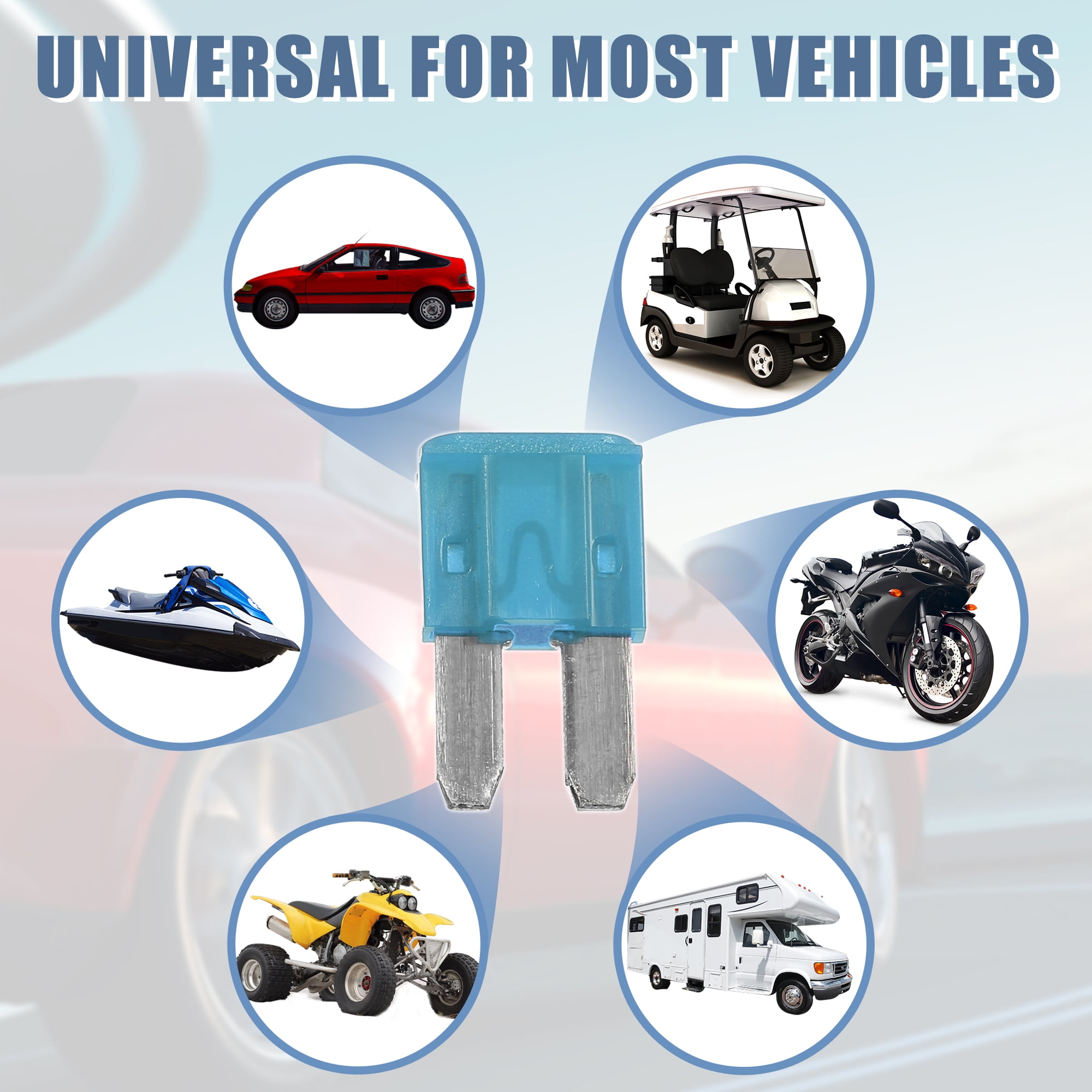 10 Fusibles Lame Rouge 10A - Pour Voiture, Camping-car, Moto - Neufs - Marque Uxcell - Lot De 10 Pièces
