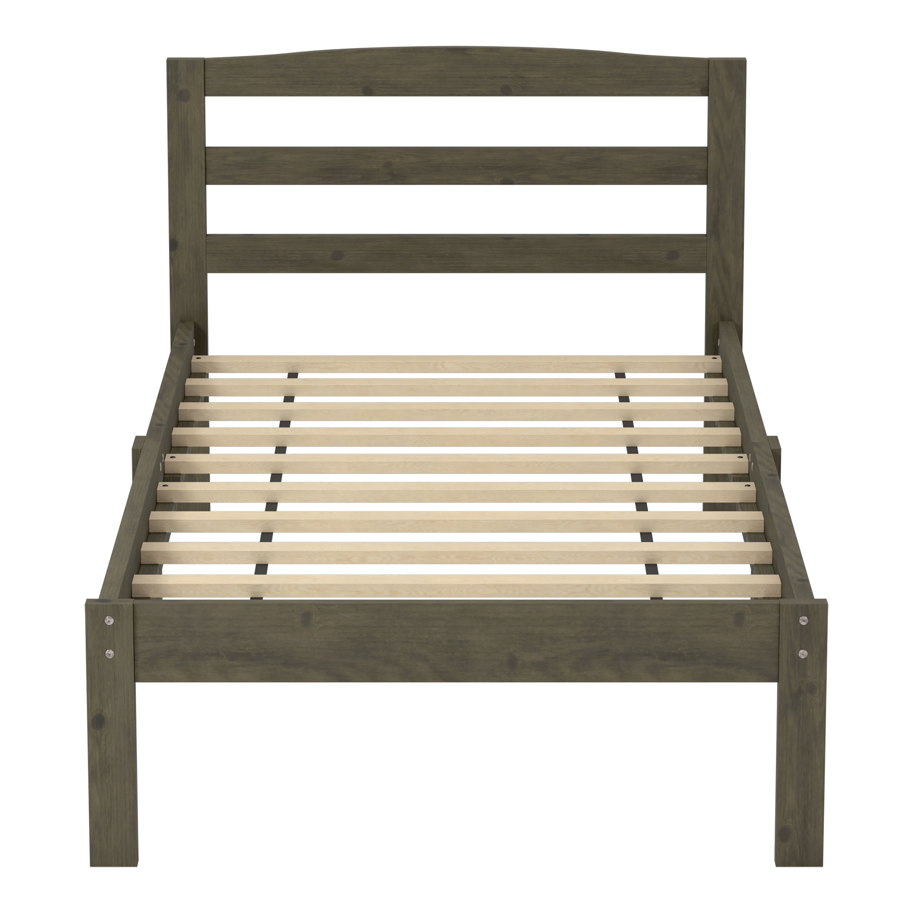 Furniture of America Knott Mattress Ready Wood Brushed Gray Twin Kids Bed