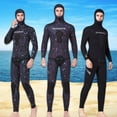 thumbnail image 3 of Tamaño con capucha Camuflaje con capucha Premium a prueba de frío Mantenga cálido pantalones largos de manga larga con traje de surf a prueba de sol para snorkeling surf de naranja L 5mm Noticed OD017114-12, 3 of 6